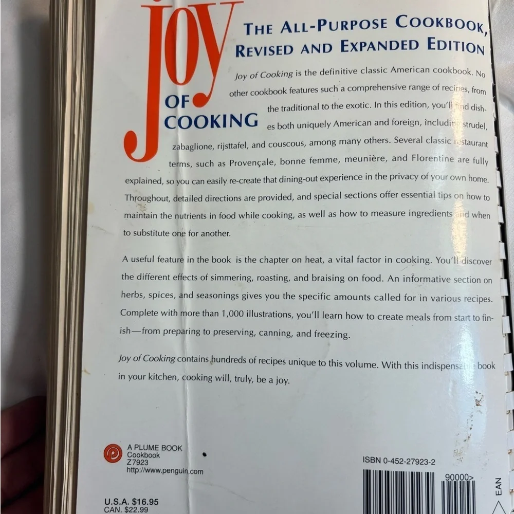 THE ALL PURPOSE COOKBOOK JOY OF COOKING IRMA & AARON ROMBAUER BECKER 1978